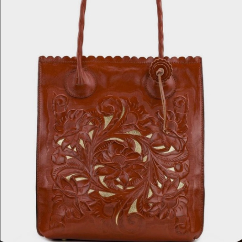 Patricia Nash Cavo leather tote new